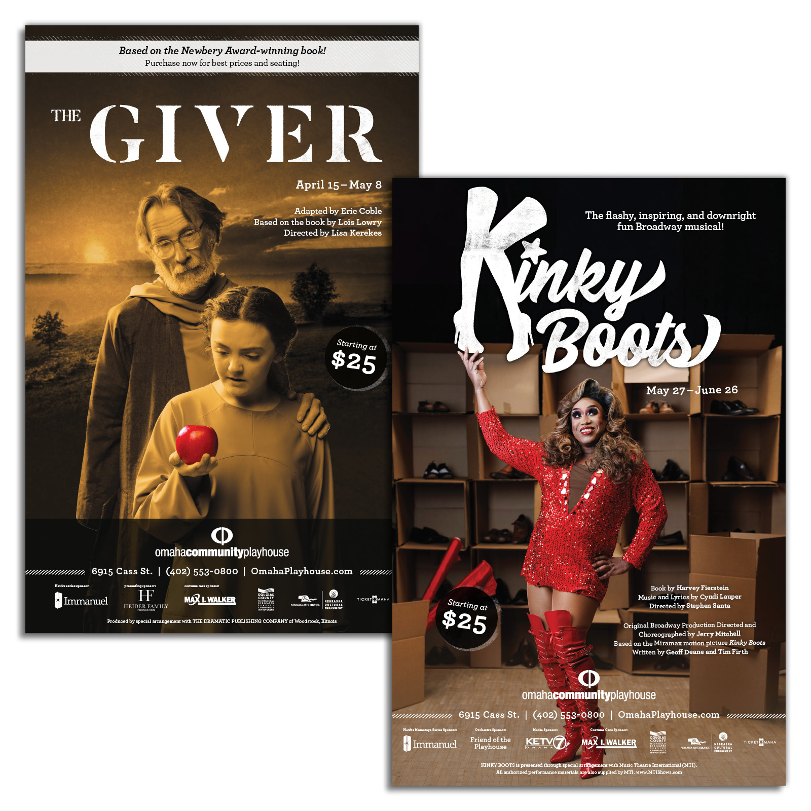 Posters - The Giver and Kinky Boots